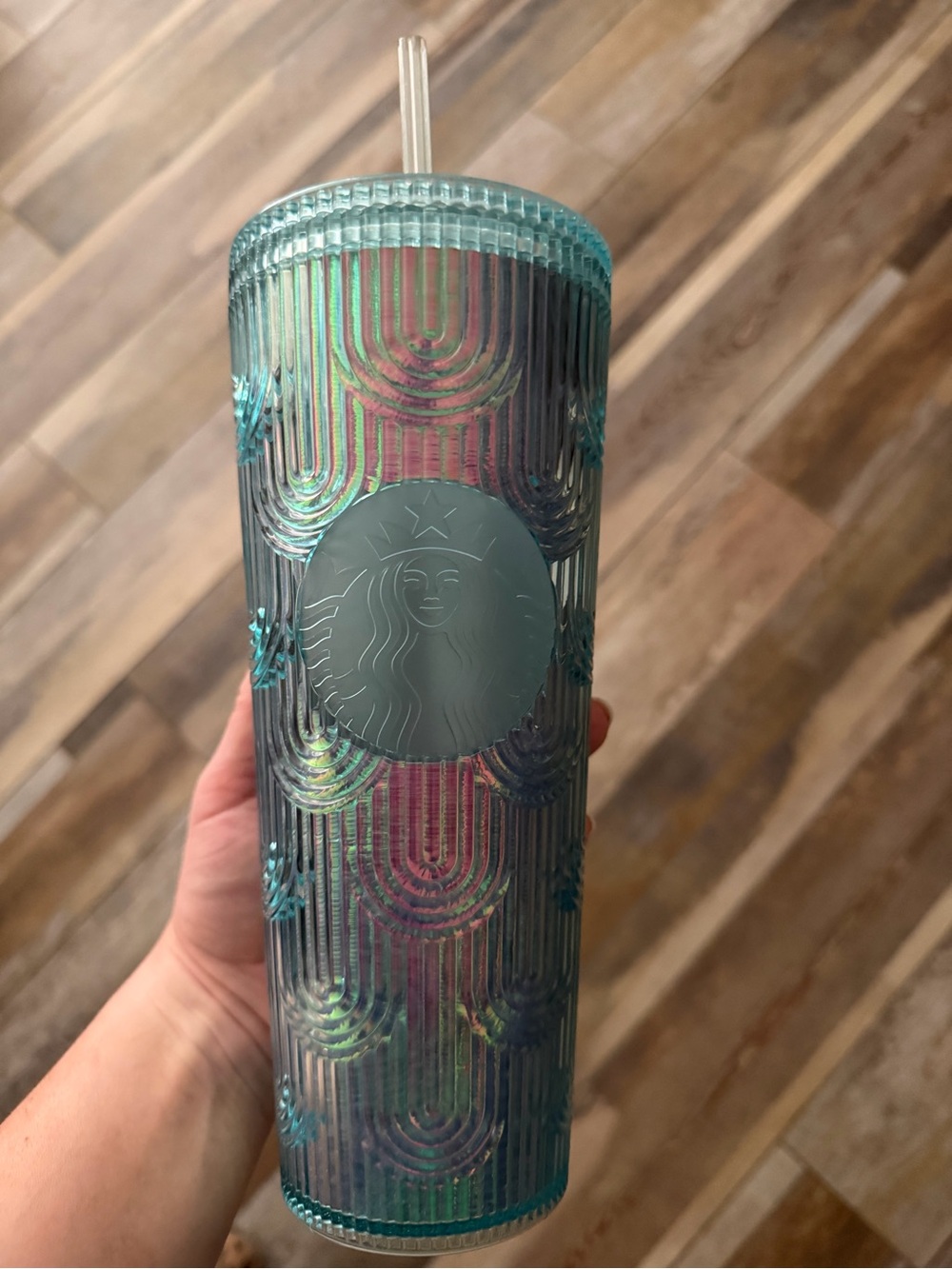 Starbucks Iridescent Teal Tall Tumbler